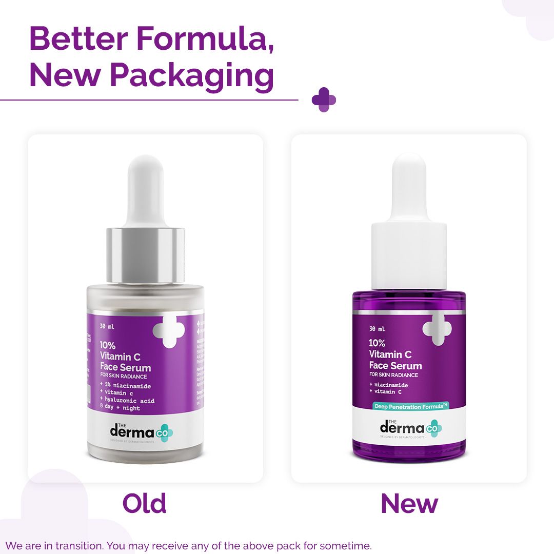 10% Vitamin C Face Serum with 5% Niacinamide & Hyaluronic Acid - 30ml