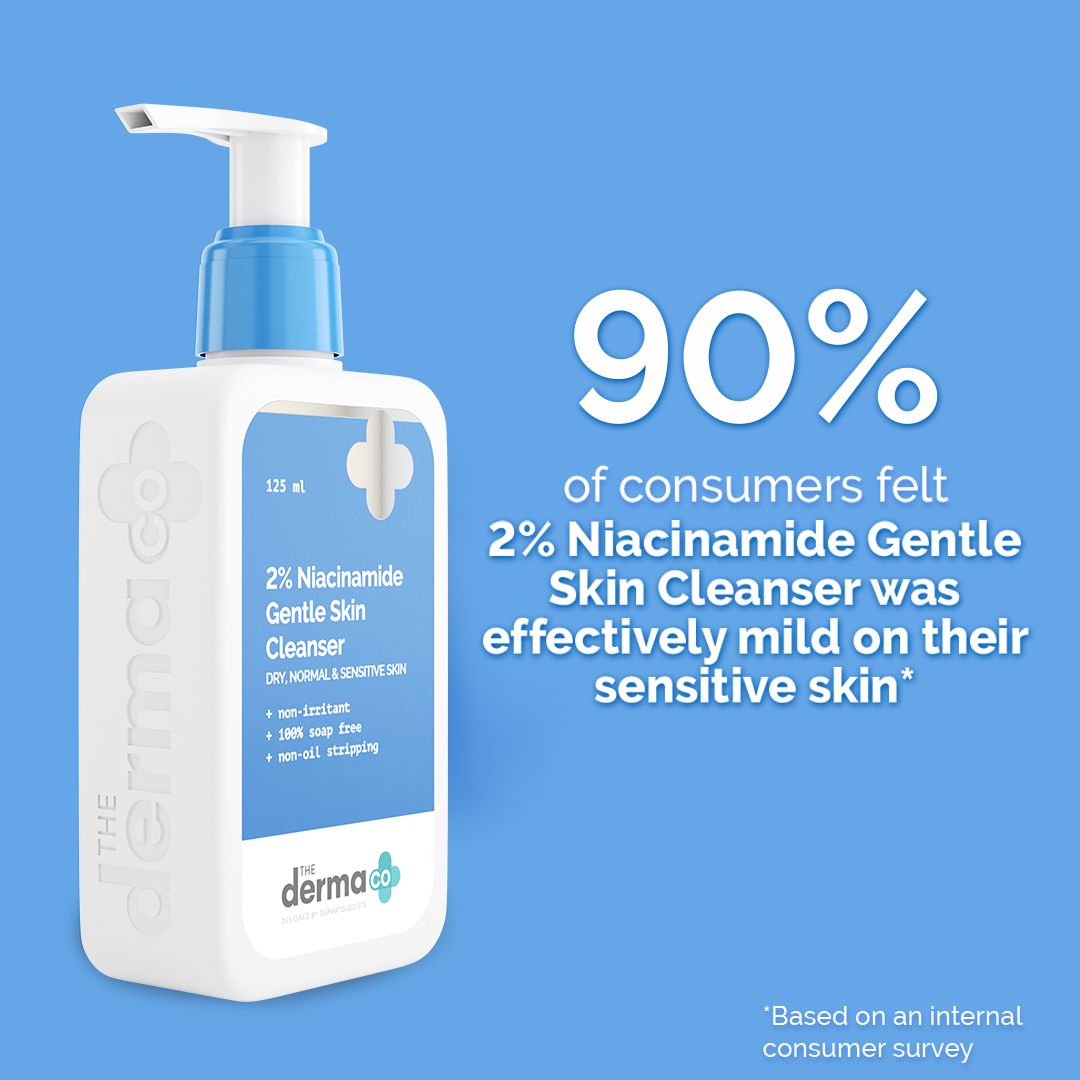 2% Niacinamide Gentle Skin Cleanser for Sensitive, Dry & Normal Skin - 125 ml