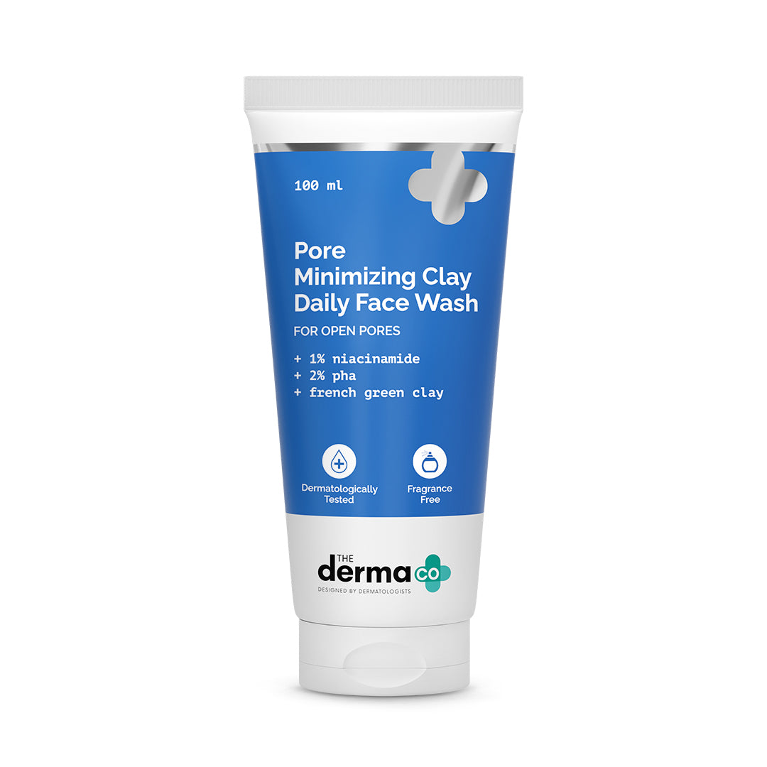 Pore Minimizing Clay Daily Face Wash with 1% Niacinamide & 2% PHA - 100 ml