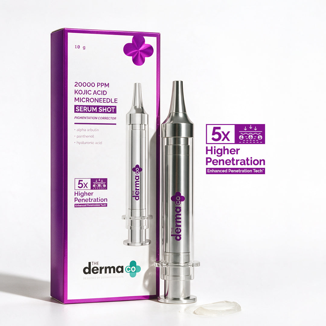 20000 PPM Kojic Acid Microneedle Serum Shot for Pigmentation Correction & Skin Renewal - 10 g