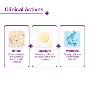 microneedle serum with retinol, squalane, panthenol