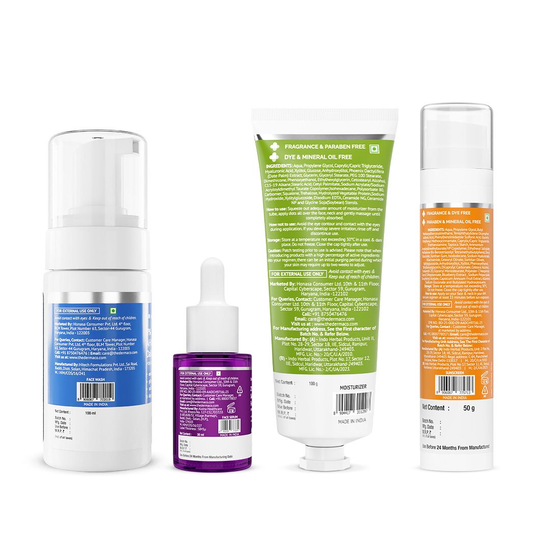 4-Step Combination Skin Kit – The Derma Co