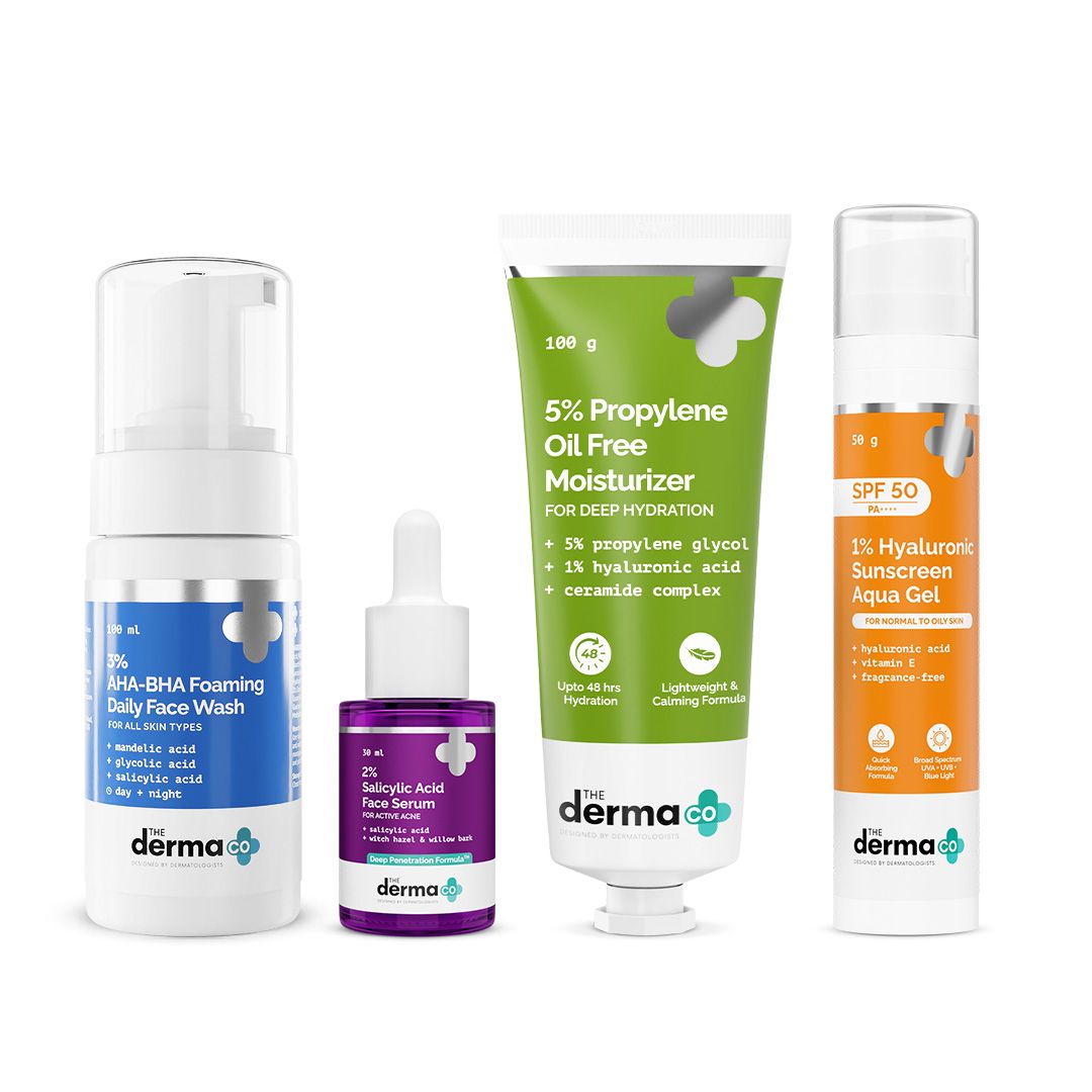 DERMACODE クリーム セット 4-Step Combination Skin Kit – The Derma Co