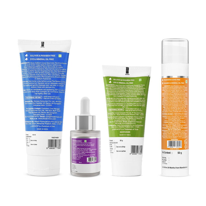 Derma Step 4-Step Normal Skin Kit – The Derma Co