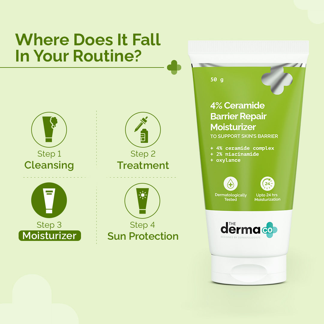 4% Ceramide Barrier Repair Moisturizer with Ceramide, Niacinamide, and Oxylance - 50 gm