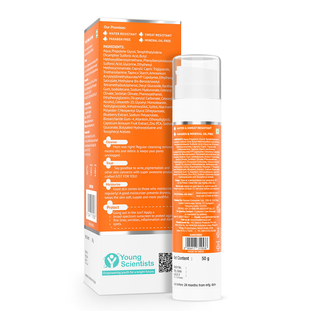 1% Hyaluronic Sunscreen Oil-Free Matte Gel In Vivo Tested (ISO 24444:2019 Certified, CTRI/2025/02/079913) - 50 g