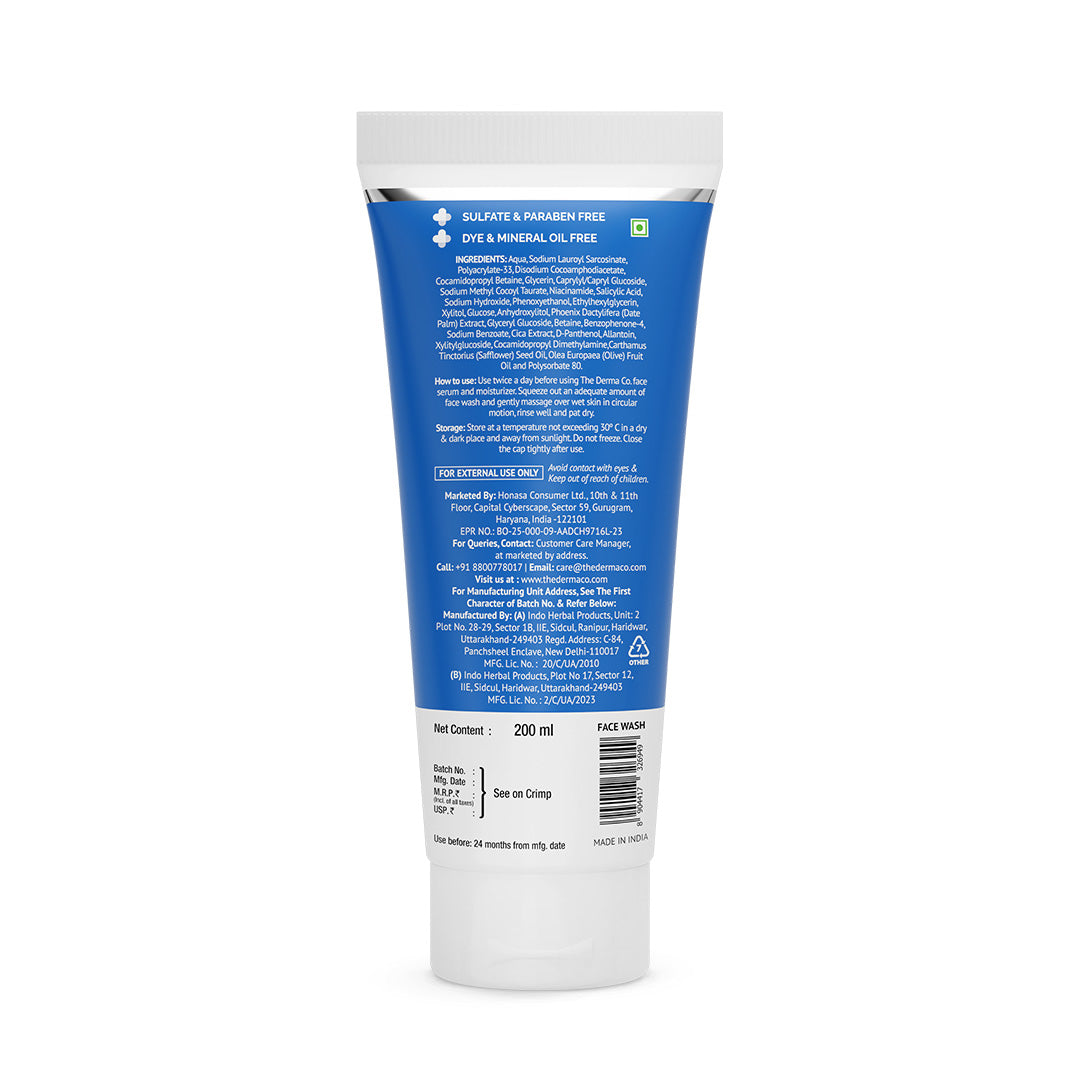 2% Sali-Cinamide Anti-Acne Face Wash with 2% Salicylic Acid & 2% Niacinamide - 200ml