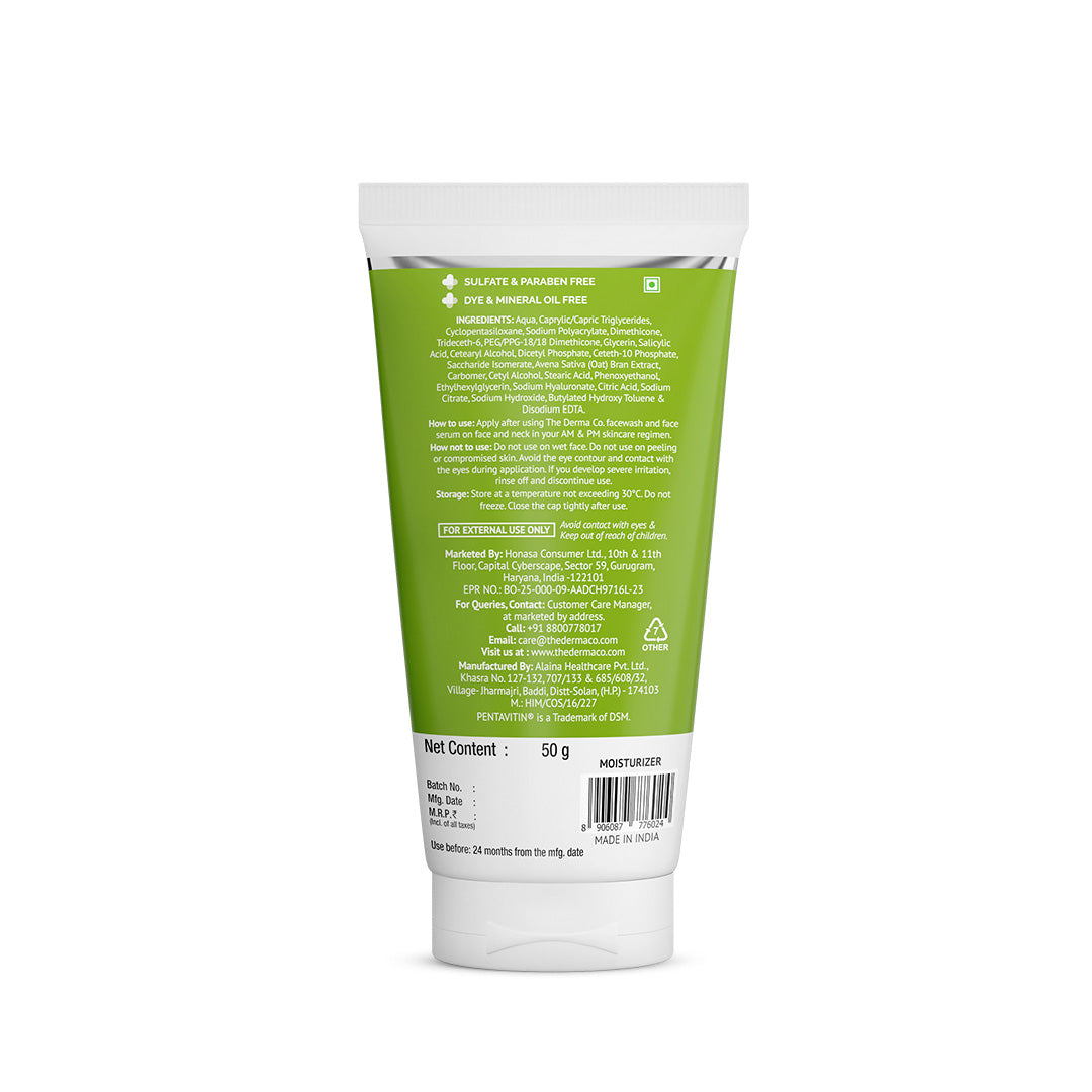 1% Salicylic Acid Oil-Free Moisturizer For Face with Oat Extract  - 50g