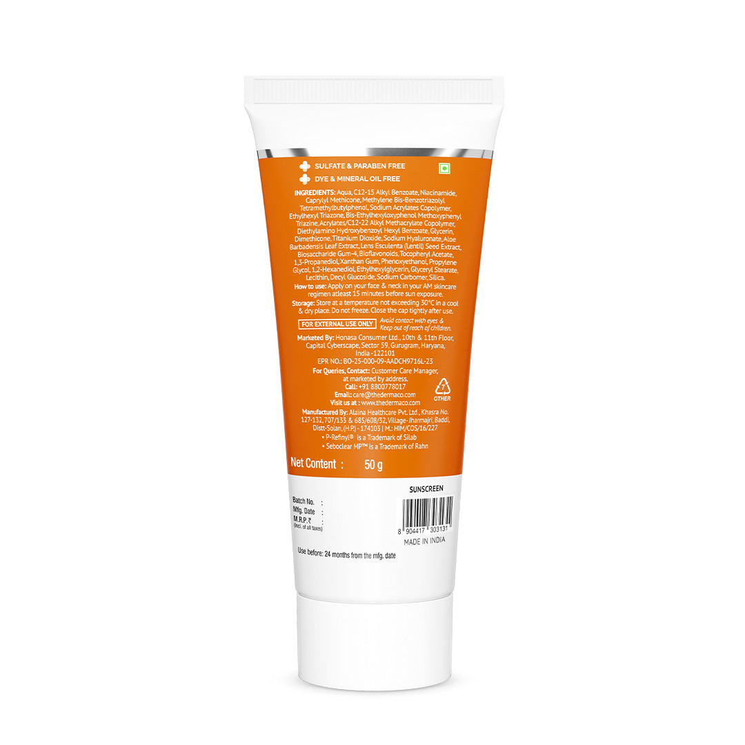 Pore Minimizing Sunscreen Gel with SPF 50 & PA+++ For Open Pores & UVA/UVB Protection - 50 g