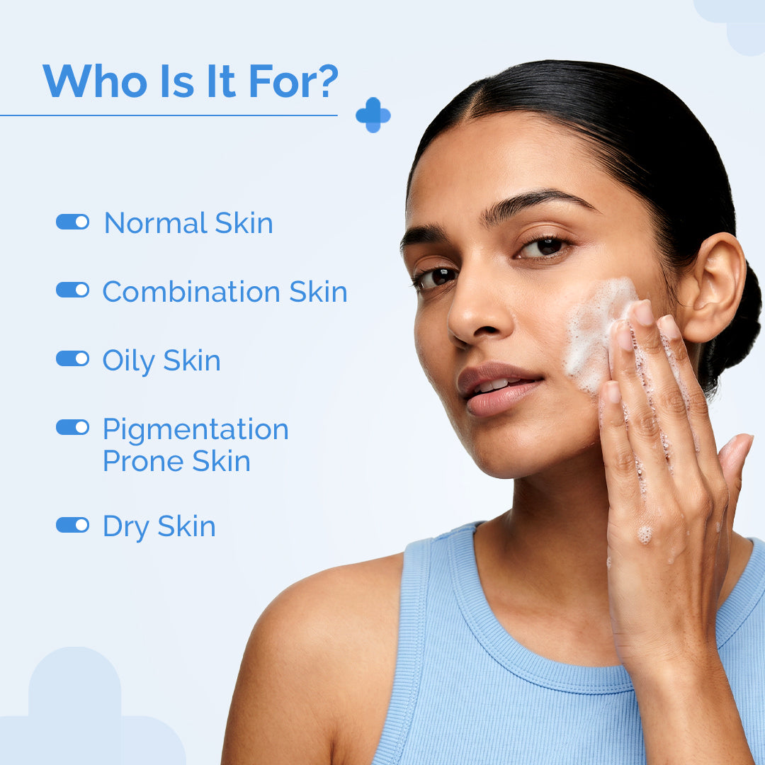 1% Kojic Acid Face Wash with Niacinamide & Alpha Arbutin For Dark Spots & Pigmentation - 200ml