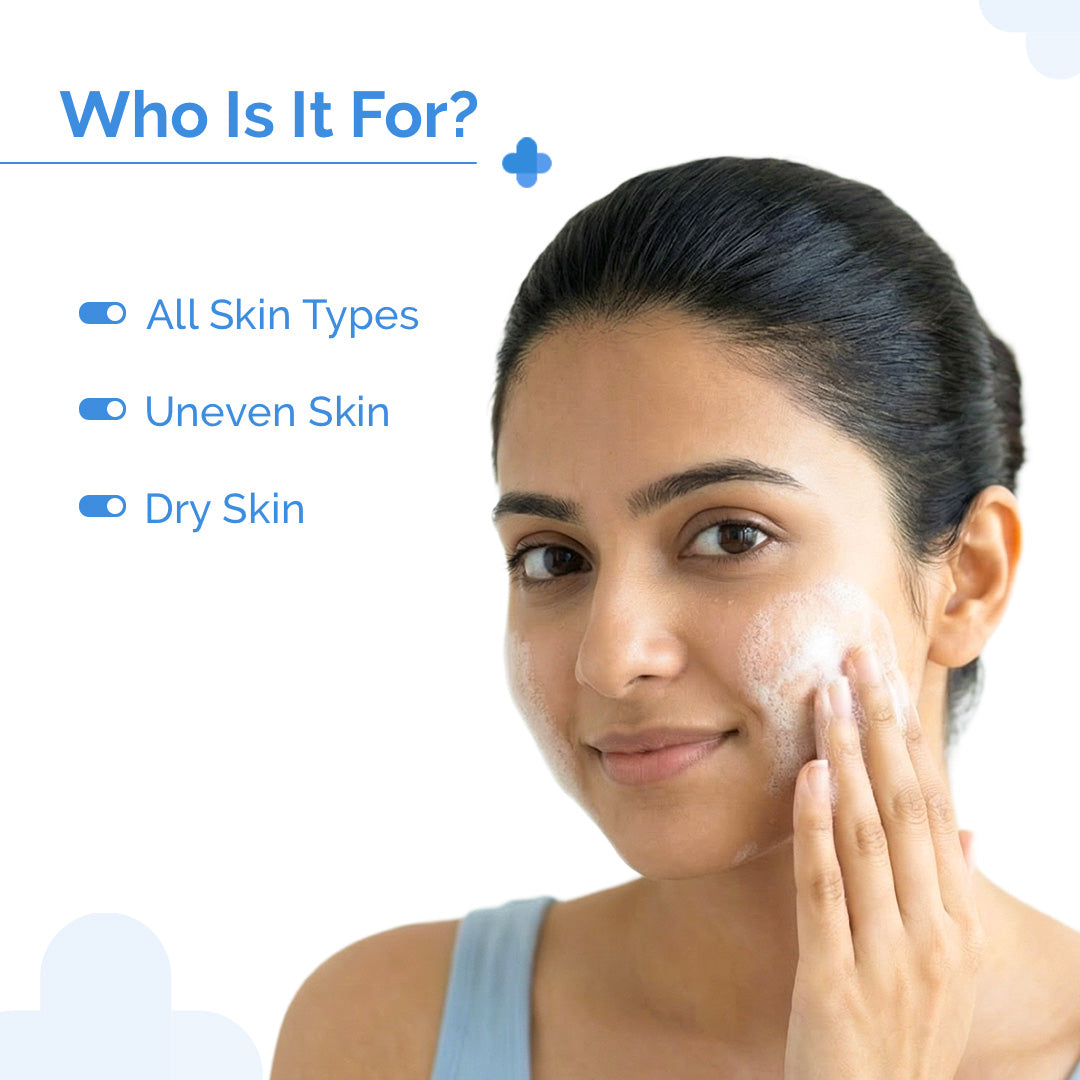 Pore Minimizing Clay Daily Face Wash with 1% Niacinamide & 2% PHA - 100 ml