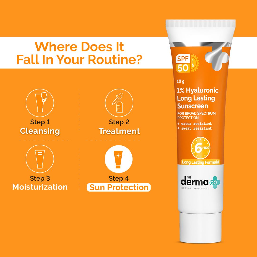 1% Hyaluronic Long Lasting Sunscreen SPF 50 & PA++++ - 10 g