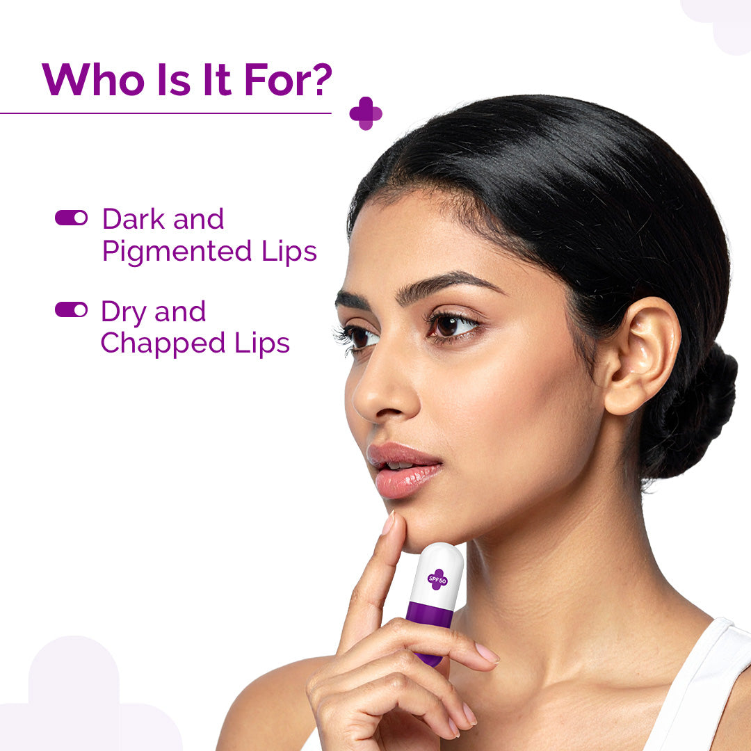 1% Kojic Acid Lip Balm with Alpha Arbutin & Hyaluronic Acid with SPF 50 - 4.5g