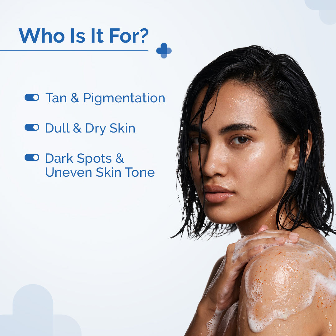 1% Kojic Acid Daily Brightening Body Wash with Alpha Arbutin For Dark Spots & Pigmentation - 250ml