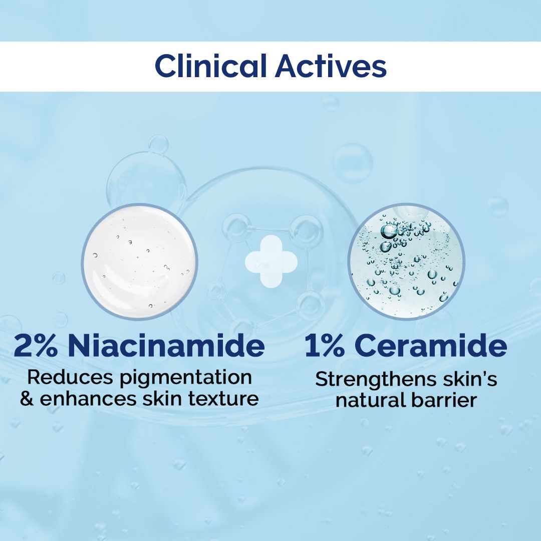 Nia-Ceramide Barrier Repair Face Wash
with 2% Niacinamide and 1% Ceramide -
80ml