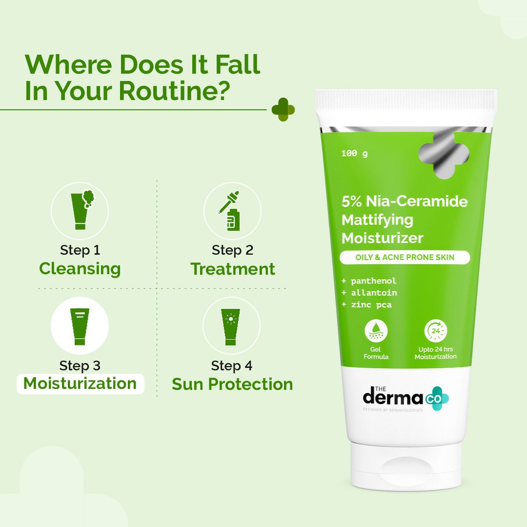 5% Nia-Ceramide Mattifying Moisturizer with 5% Niacinamide & 2% Ceramide - 100g