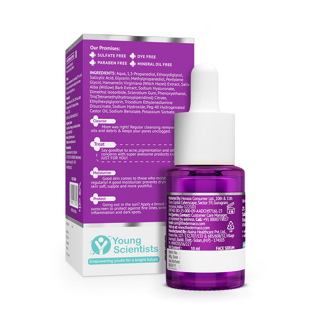 2% Salicylic Acid Serum for Active Acne - 10ml