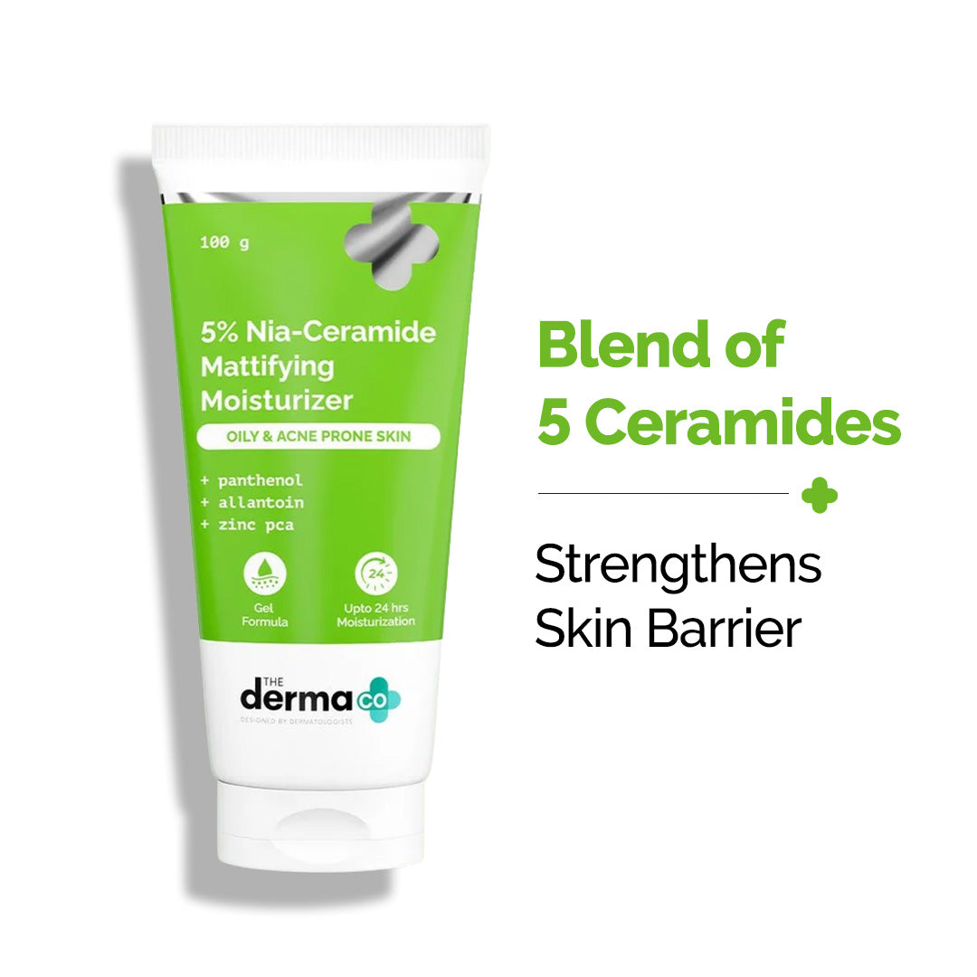 5% Nia-Ceramide Mattifying Moisturizer with 5% Niacinamide & 2% Ceramide - 100g