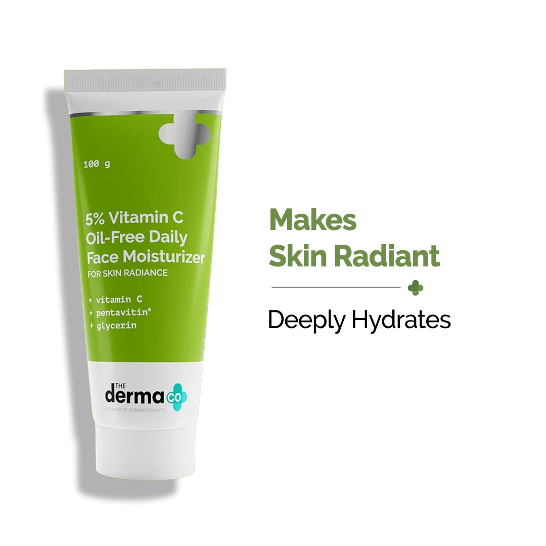 5% Vitamin C Oil-Free Daily Face Moisturizer for Skin Radiance - 100g