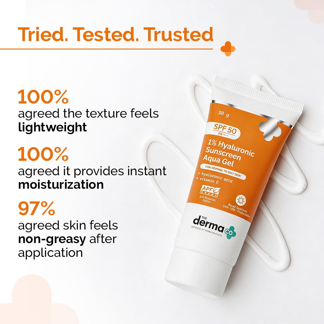 1% Hyaluronic Sunscreen Aqua Gel with SPF 50 & PA++++ - 30g