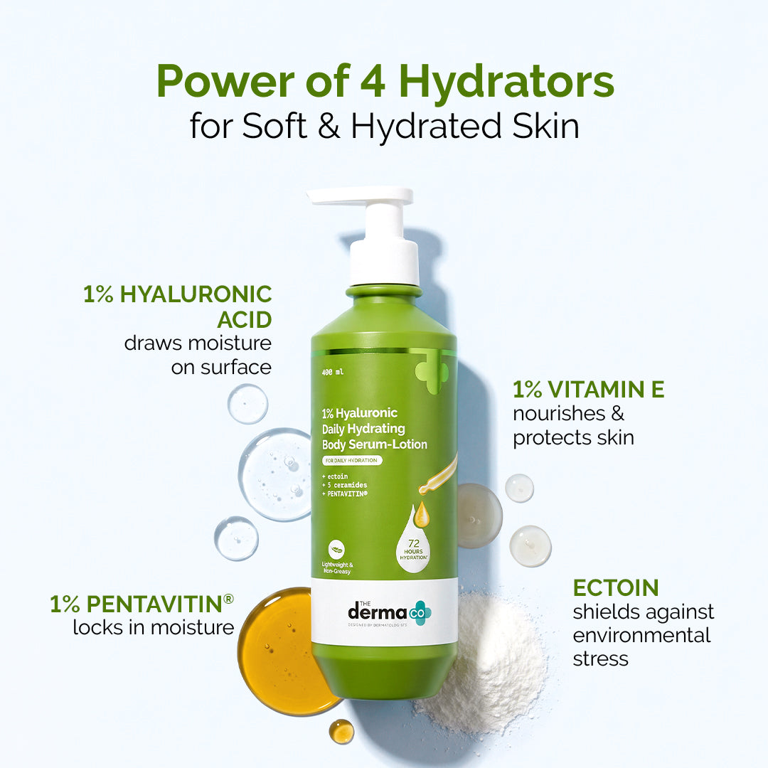 1% Hyaluronic Daily Hydrating Serum-Lotion - 400ml