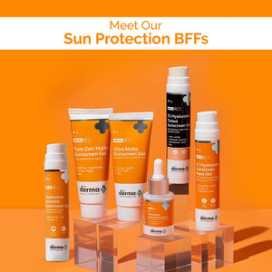 The Derma co Sunscreen range
