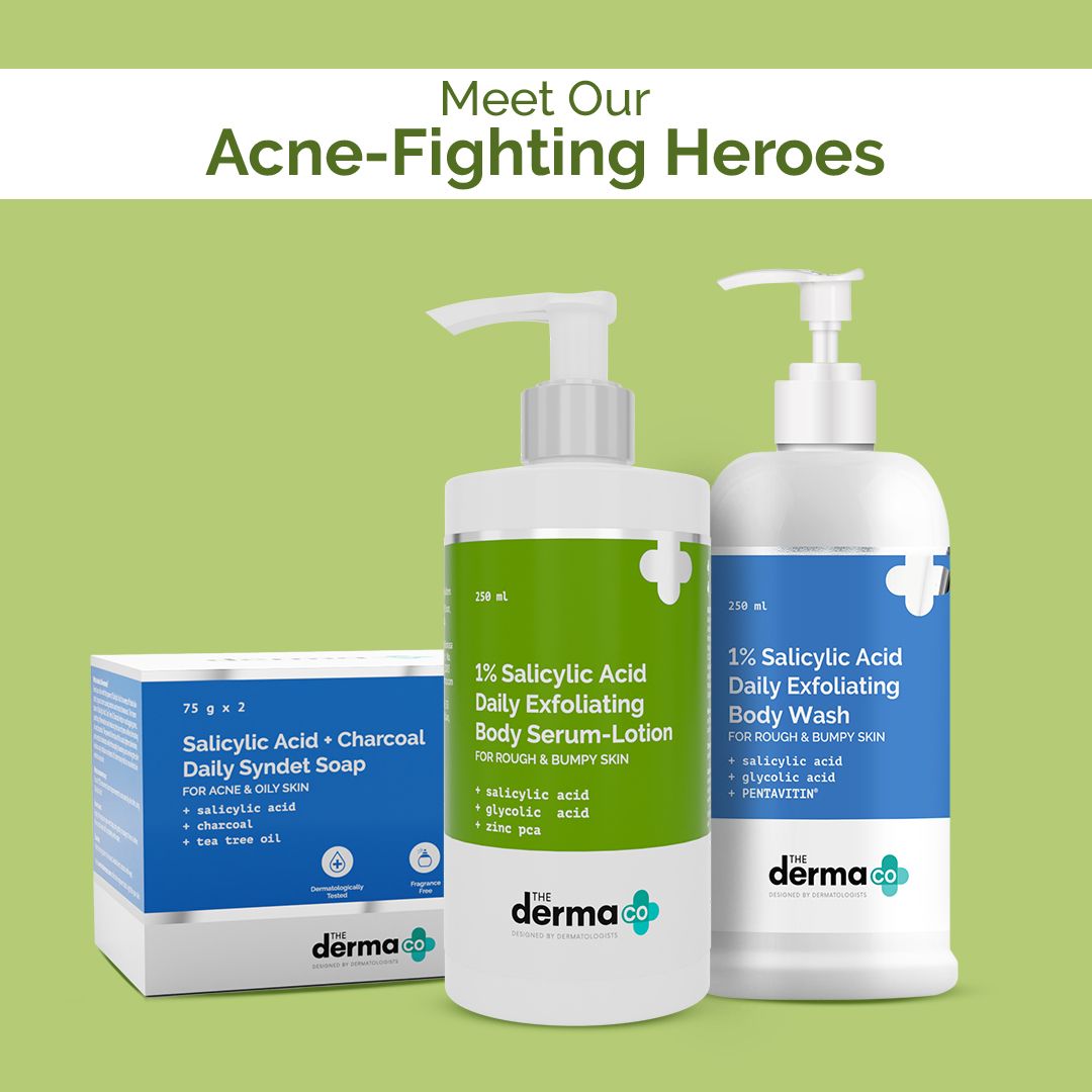 1% Salicylic Acid Daily Exfoliating Body Serum-Lotion For Rough & Bumpy Skin - 250 ml (Pack of 2)