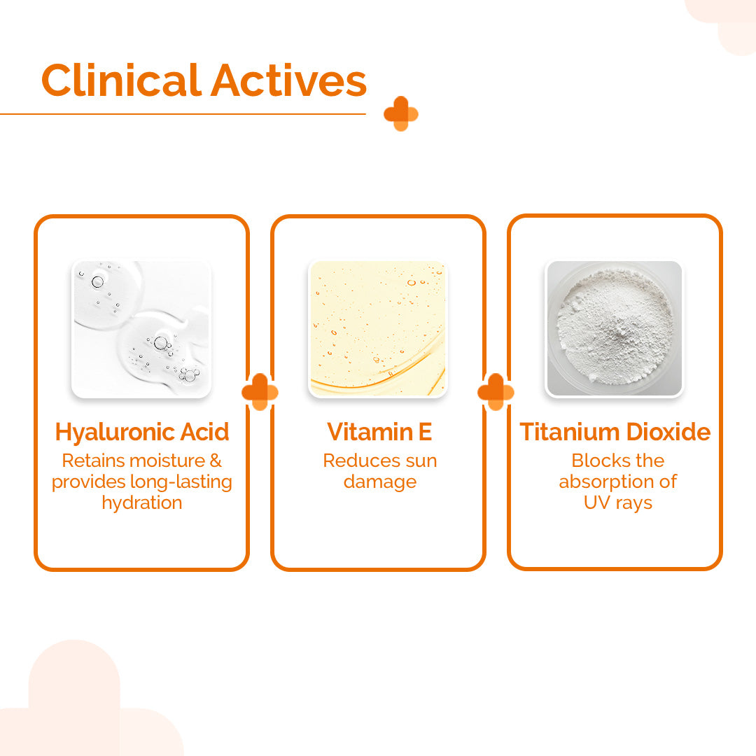 1% Hyaluronic Sunscreen Aqua Gel In Vivo Tested (ISO 24444:2019 Certified, CTRI/2025/02/080287) with SPF 50 & PA++++ - 50g