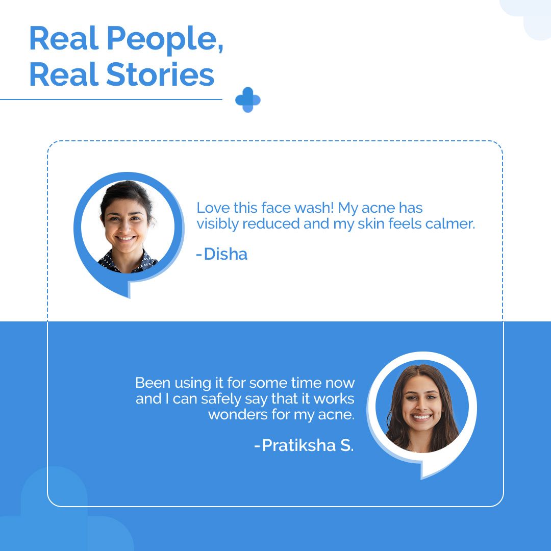 2.5% Benzoyl Peroxide Gel Face Wash with Glycerin & Allantoin for Active Acne - 100 ml