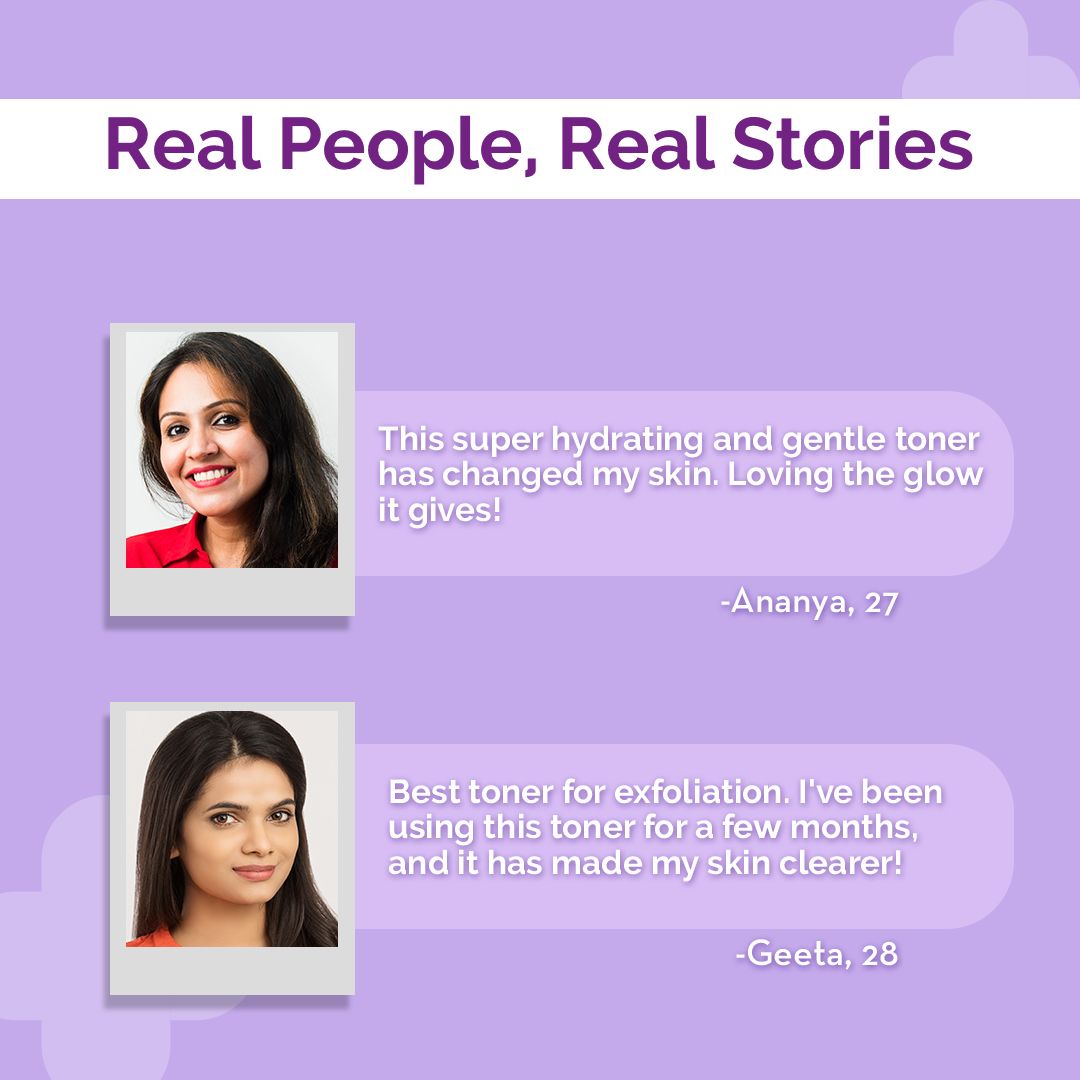 7% Glycolic Acid Hydrating Toner with Glycolic Acid & Hyaluronic Acid For Gentle Exfoliation - 150 ml