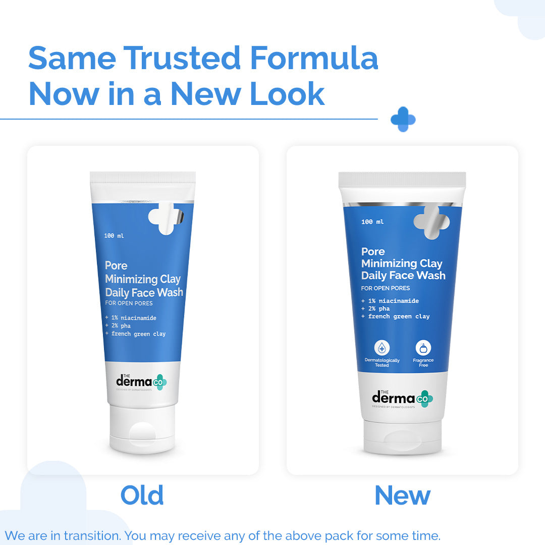 Pore Minimizing Clay Daily Face Wash with 1% Niacinamide & 2% PHA - 100 ml