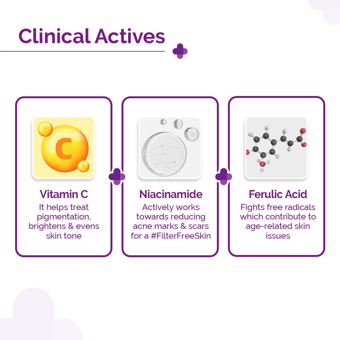 10% Vitamin C Face Serum with 5% Niacinamide & Hyaluronic Acid - 30ml