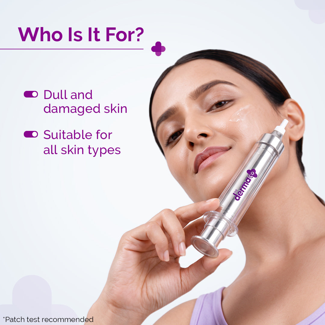 3000 PPM Retinol Microneedle Serum Shot with Squalene, Panthenol & Hyaluronic Acid for Skin Renewal - 10 g