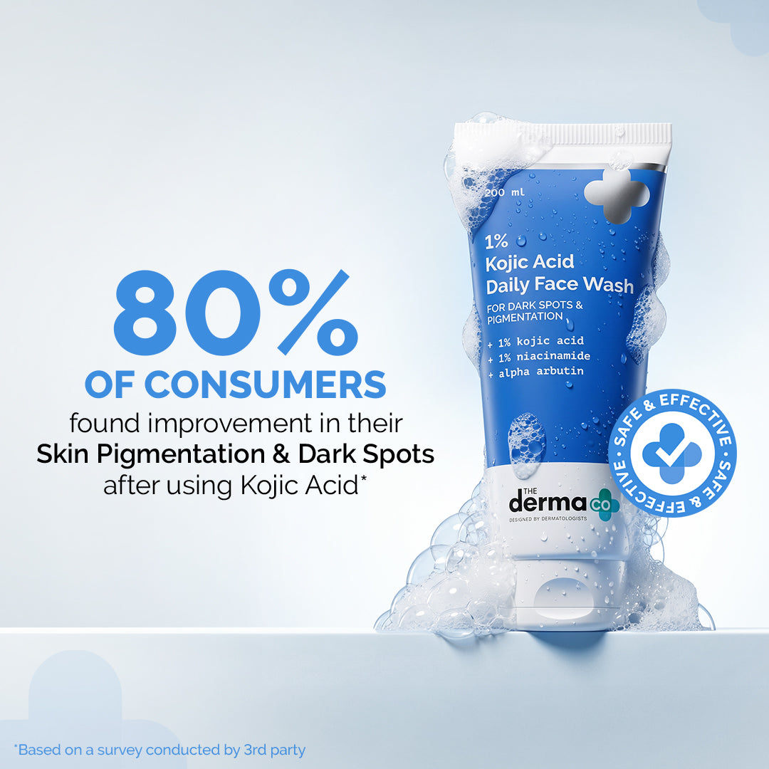 1% Kojic Acid Face Wash with Niacinamide & Alpha Arbutin For Dark Spots & Pigmentation - 200ml