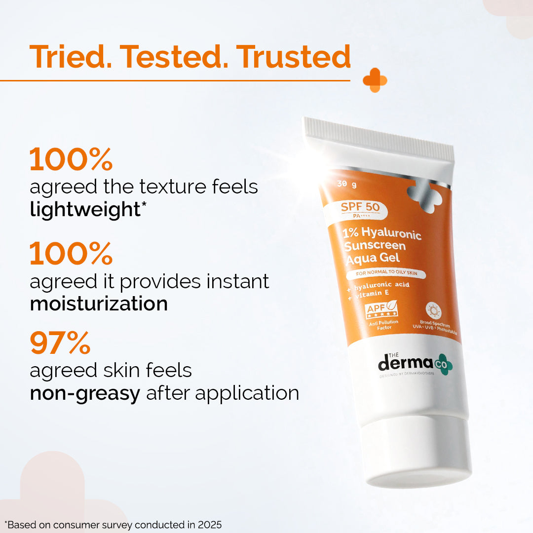 1% Hyaluronic Sunscreen Aqua Gel with SPF 50 & PA++++ - 30g