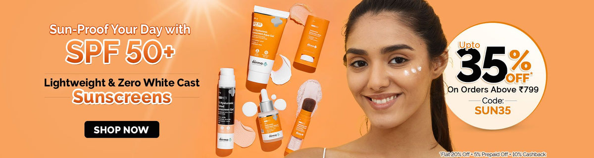 The Derma Co. | Sunscreen Range | Use coupon - REDEEM35