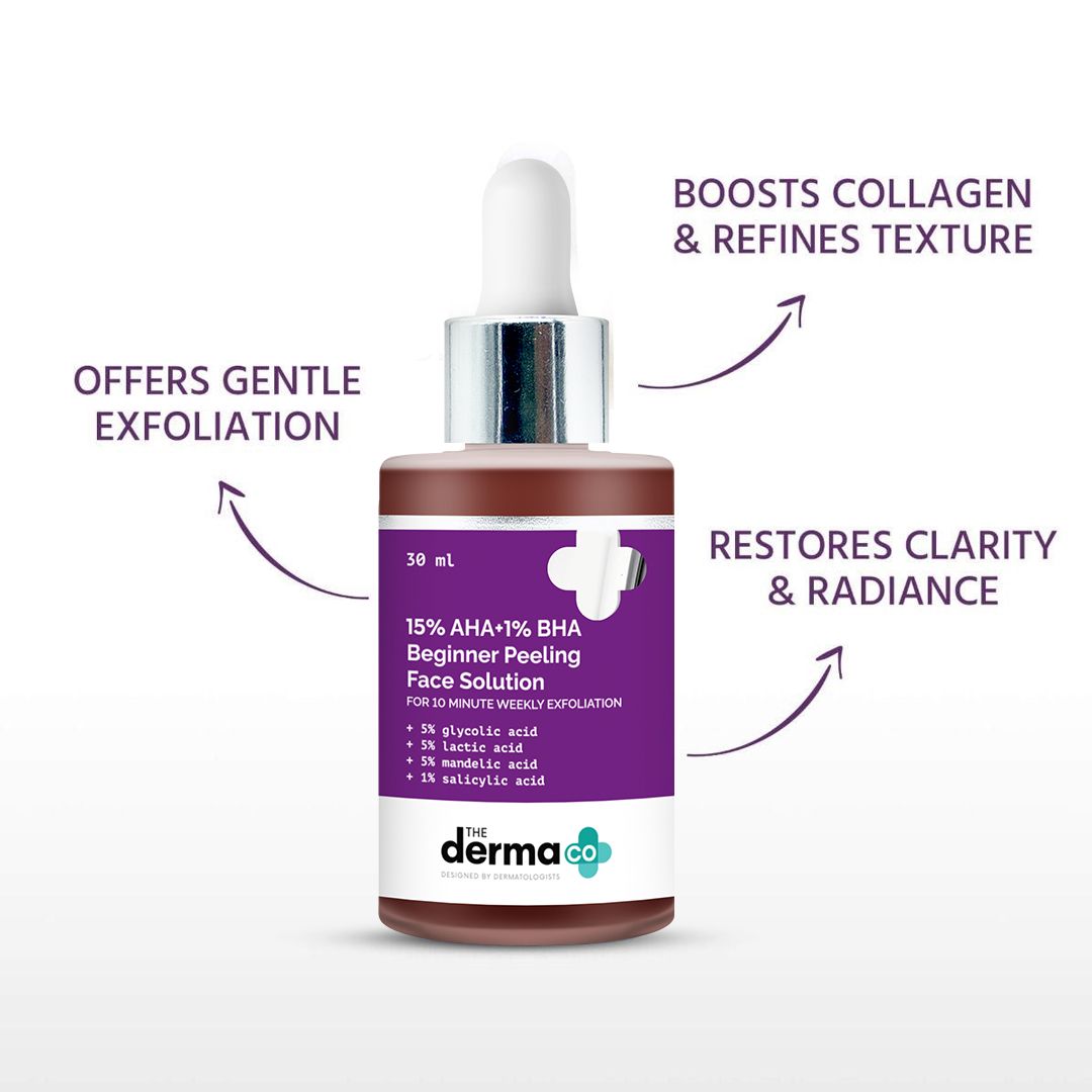 15% AHA+1% BHA Beginner Face Peeling Solution - 30ml