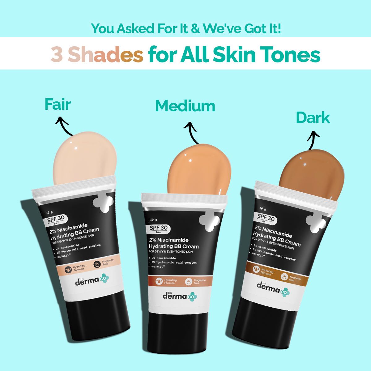 2% Niacinamide Hydrating BB Cream with 1% Hyaluronic Acid Complex & Aquaxyl™  - 30 g |  03 - Warm Beige