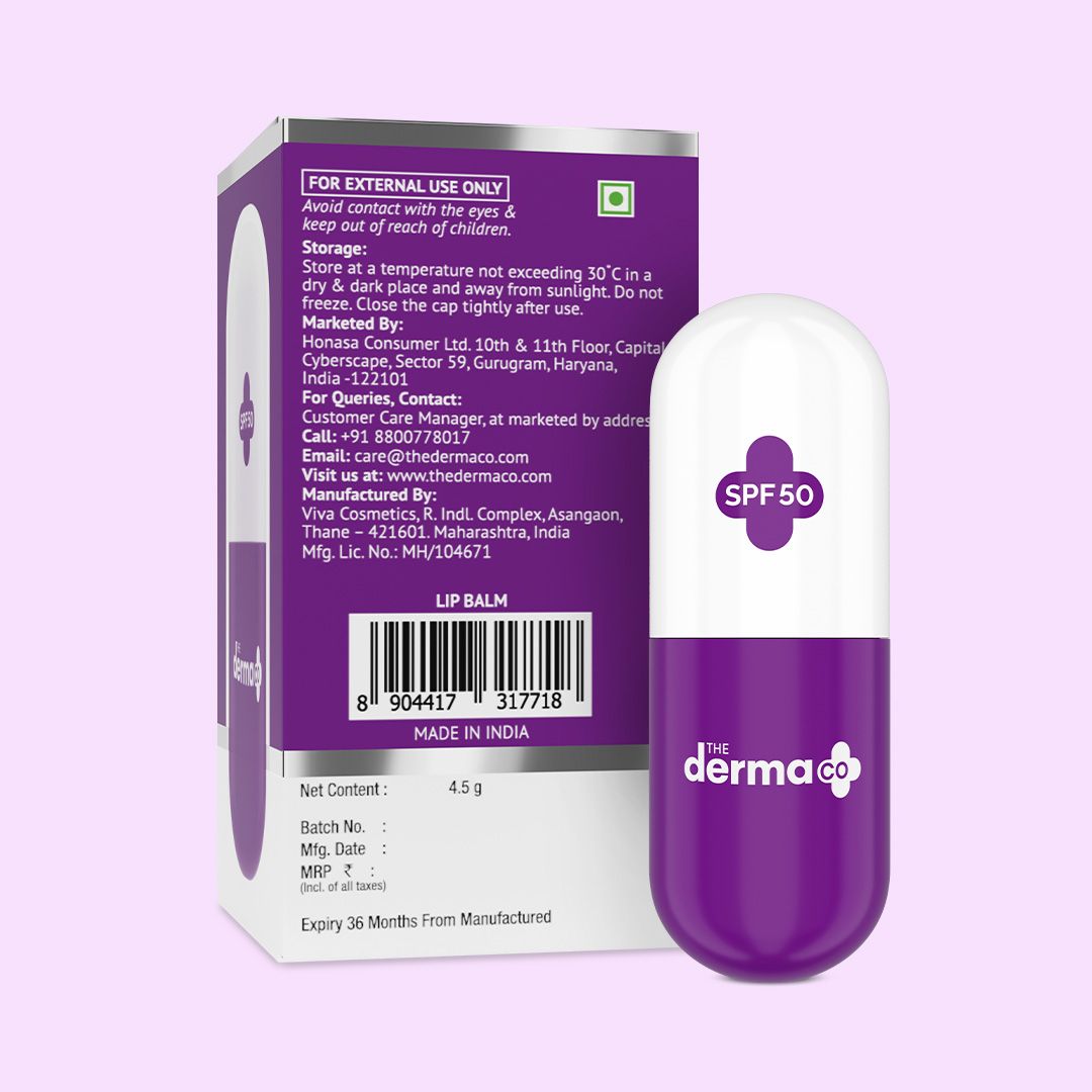 1% Vitamin C Brightening Lip Balm - 4.5g The Derma Co 1% Vitamin C Brightening Lip Balm - 4.5g The Derma Co