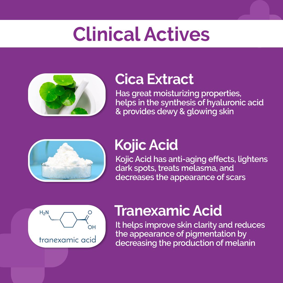 FREE - 10% Cica-Glow Face Serum with Tranexamic Acid & Kojic Acid - 30ml
