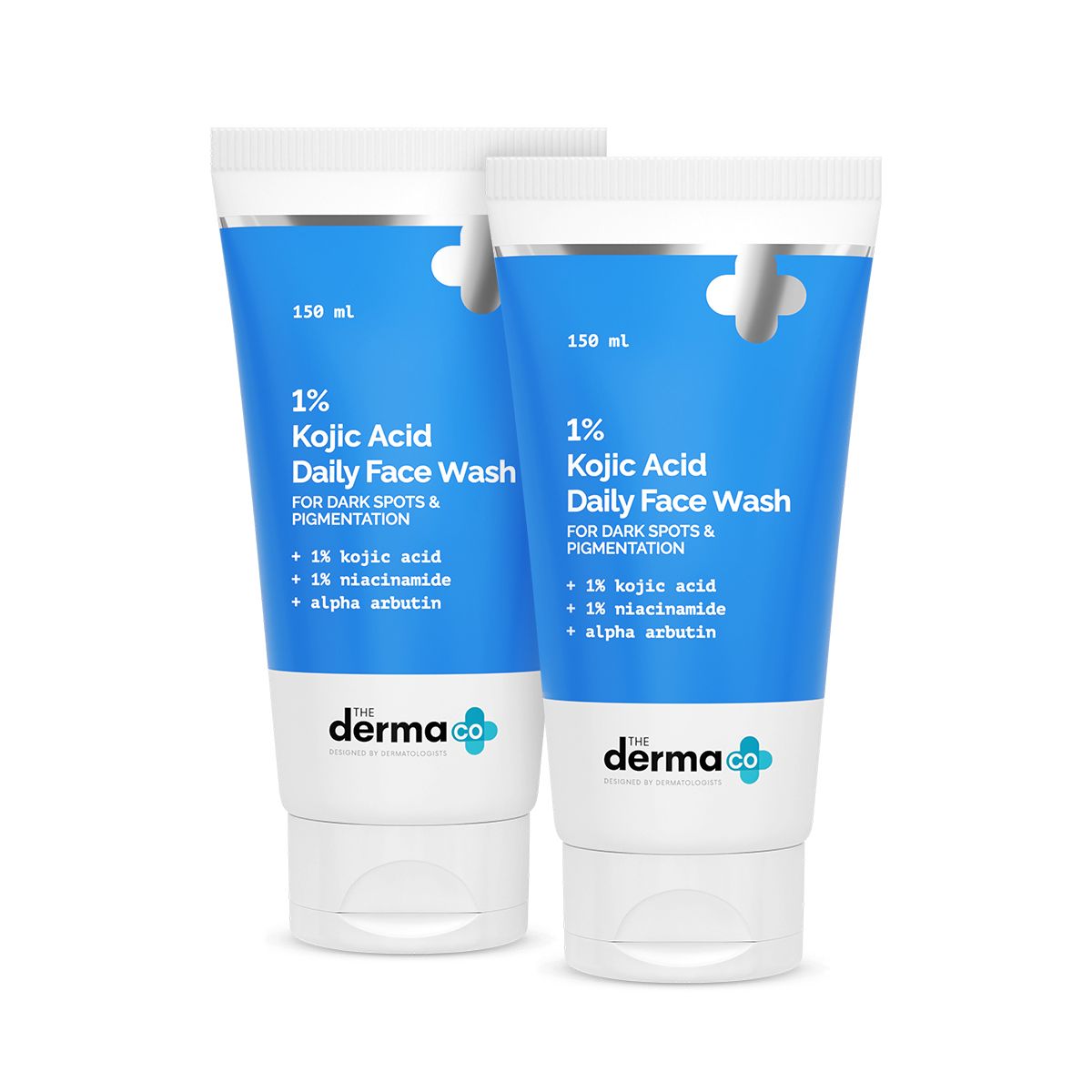 1% Kojic Acid Face Wash with Niacinamide & Alpha Arbutin For Dark Spots & Pigmentation - 150 ml (Pack of 2)