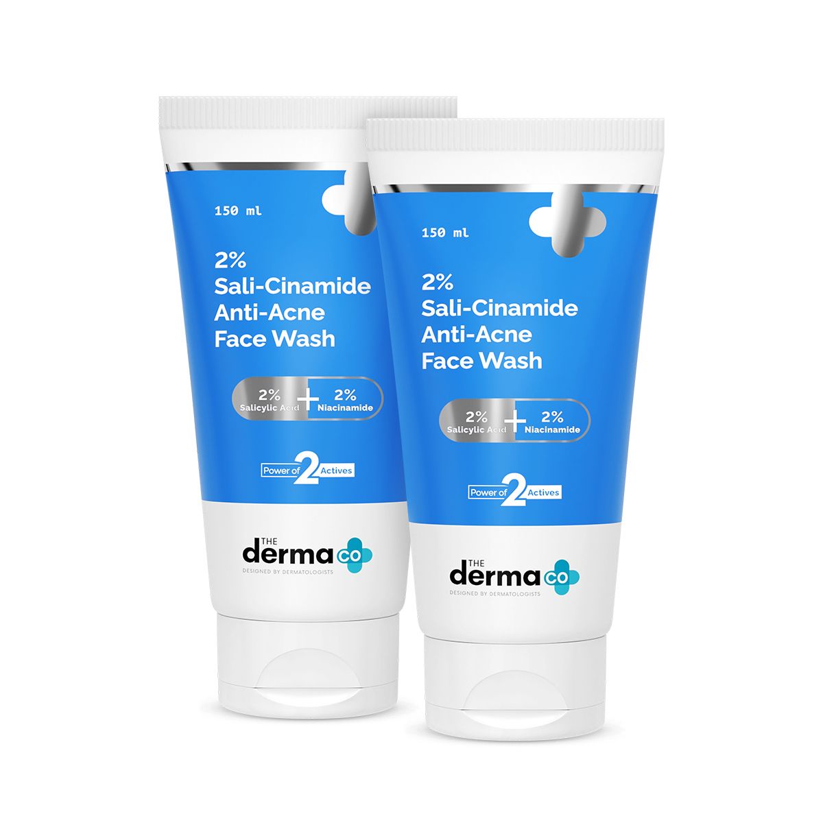 2% Sali-Cinamide Anti-Acne Face Wash with 2% Salicylic Acid & 2% Niacinamide - 150ml (Pack of 2)