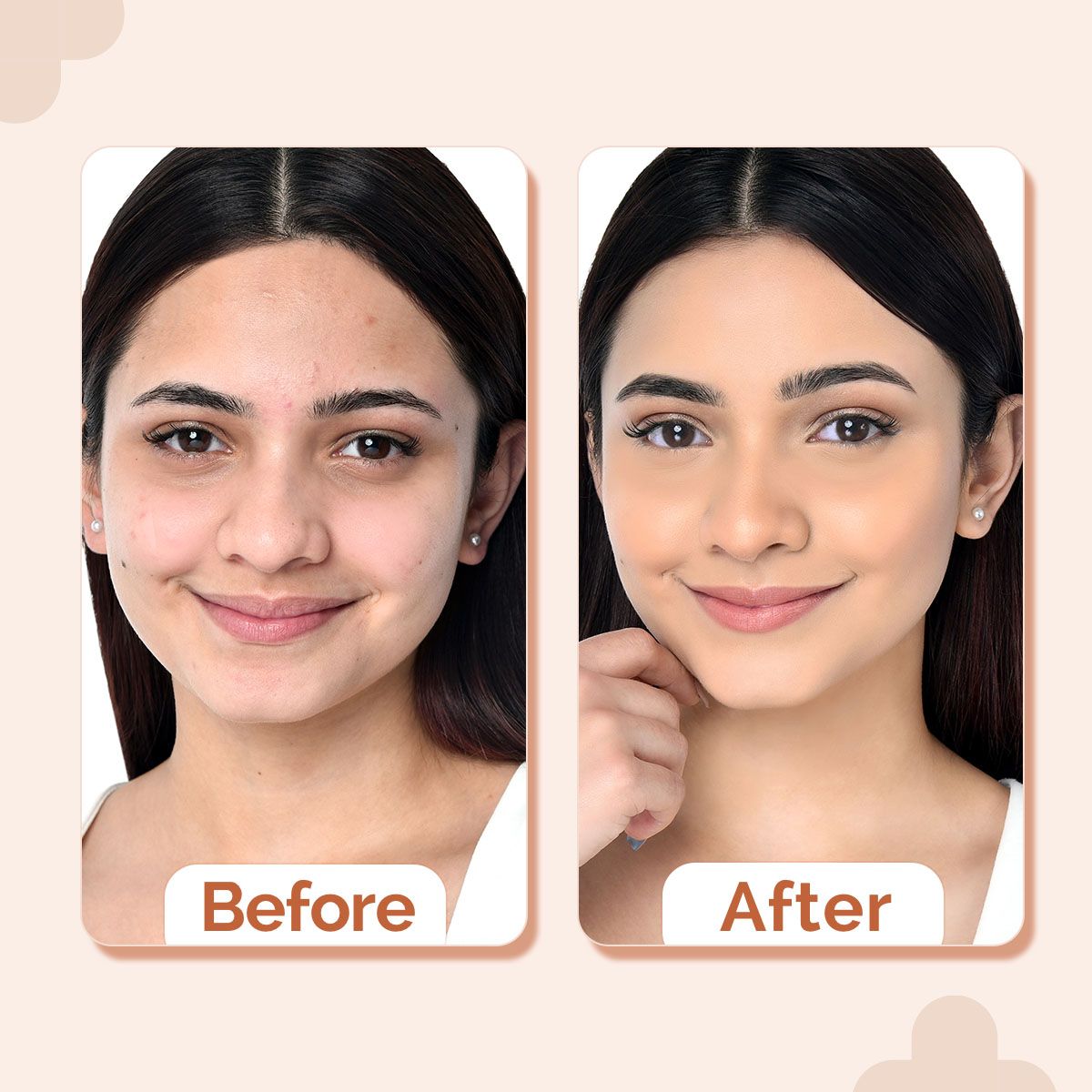 2% Niacinamide High Coverage Foundation With 1% Hyaluronic Acid Complex & SPF 40 PA+++ for 12 Hour Long Stay & 12 Hour Oil Control | 01 Ivory