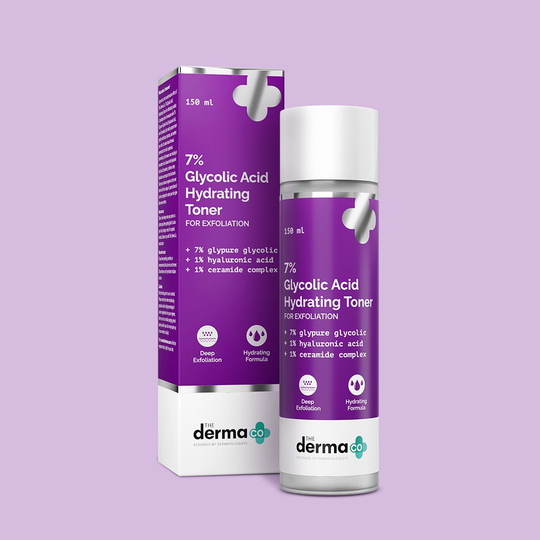 7% Glycolic Acid Hydrating Toner with Glycolic Acid & Hyaluronic Acid For Gentle Exfoliation