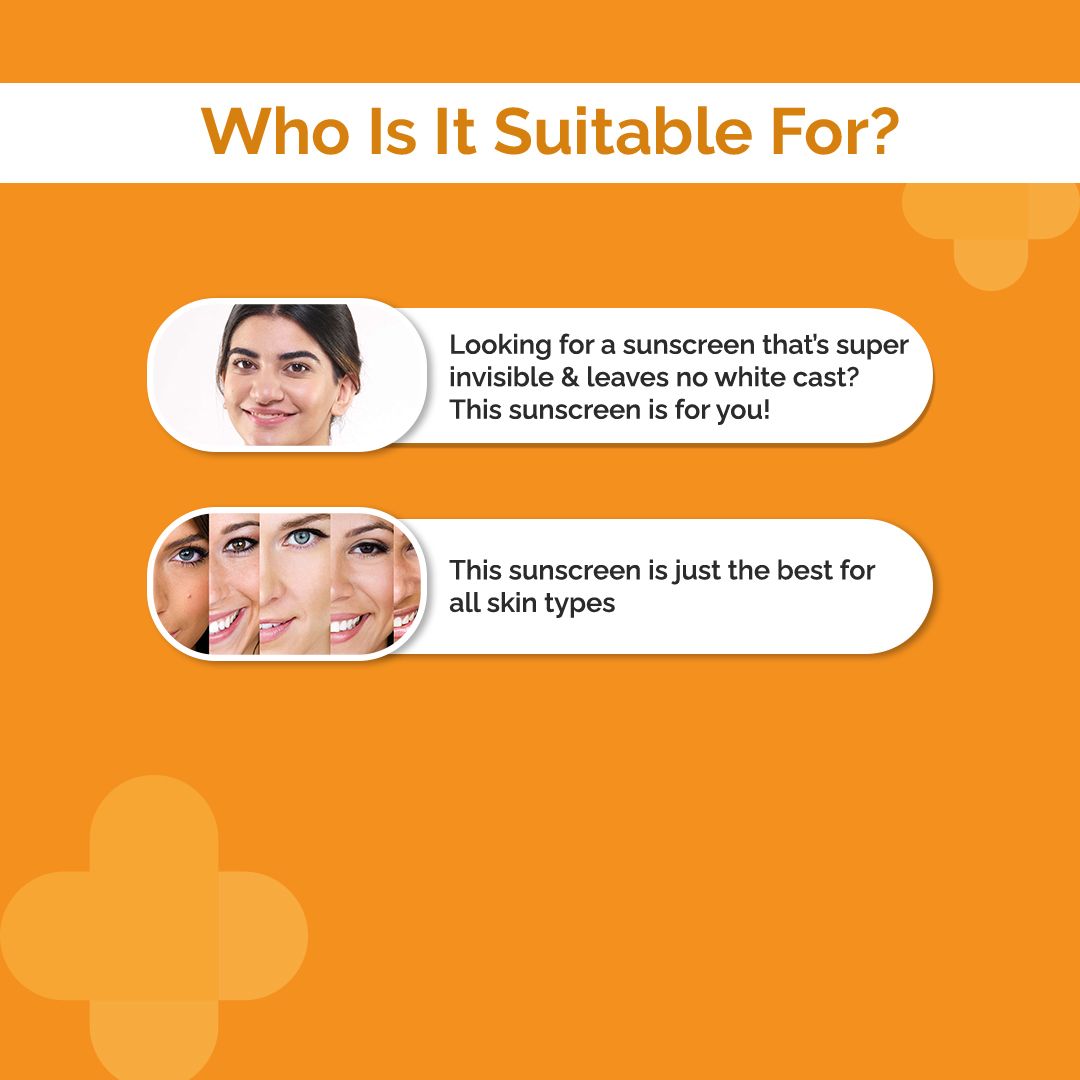 Hyaluronic Invisible Sunscreen Gel with Hyaluronic Acid & Vitamin E - 50g