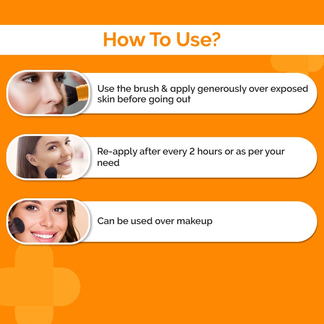 Mattifying 100% Mineral Powder Sunscreen with SPF 50 For On The Go Broad Spectrum Protection - 4g