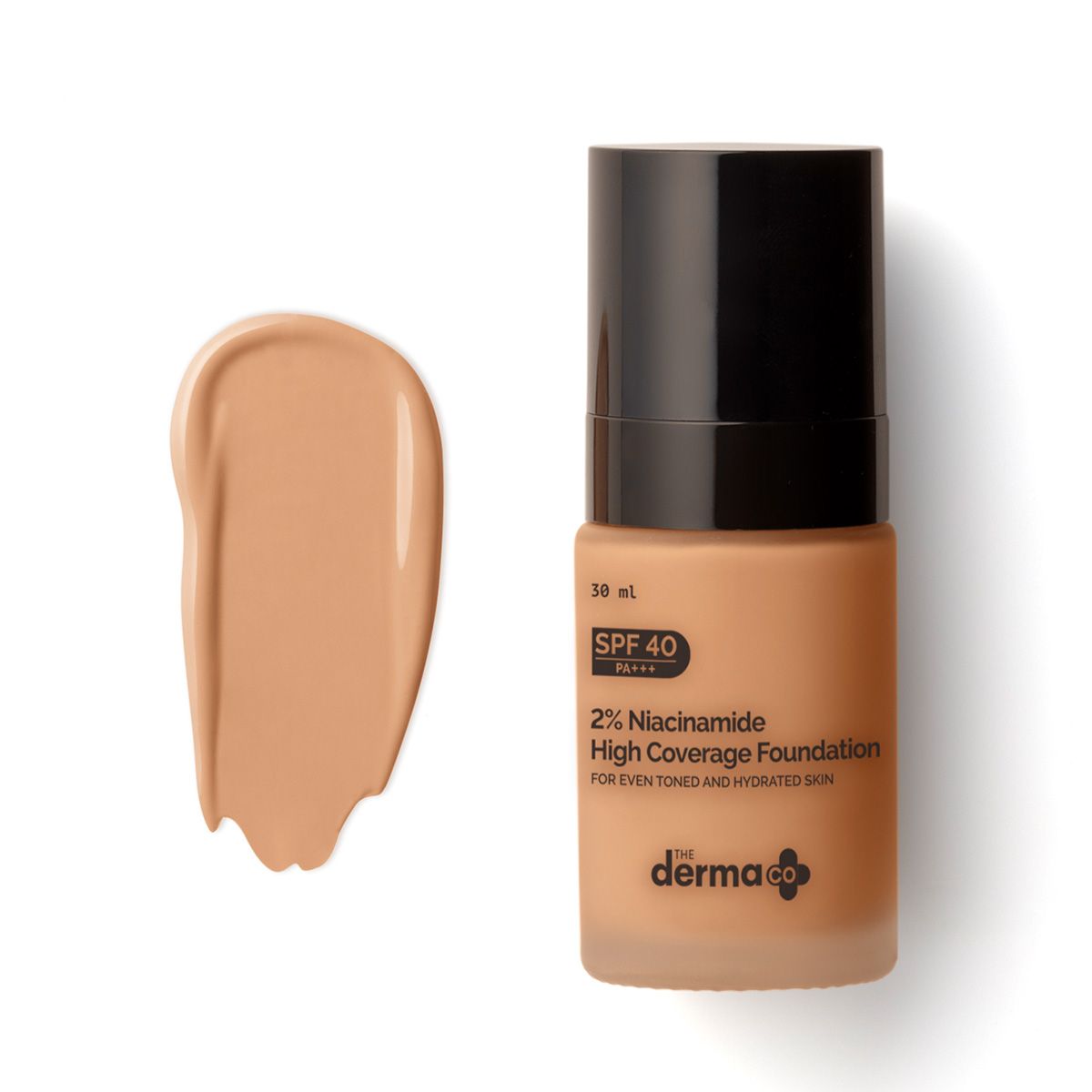 2% Niacinamide High Coverage Foundation With 1% Hyaluronic Acid Complex & SPF 40 PA+++ for 12 Hour Long Stay & 12 Hour Oil Control | 06 Beige