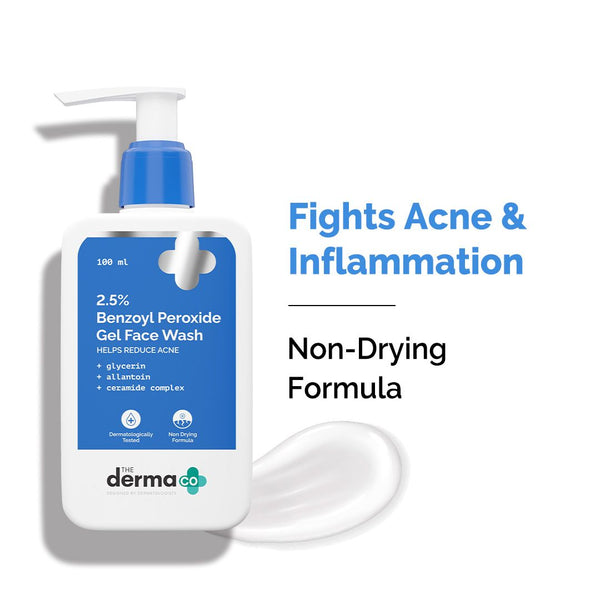 The Derma Co 2.5% Benzoyl Peroxide Gel face wash