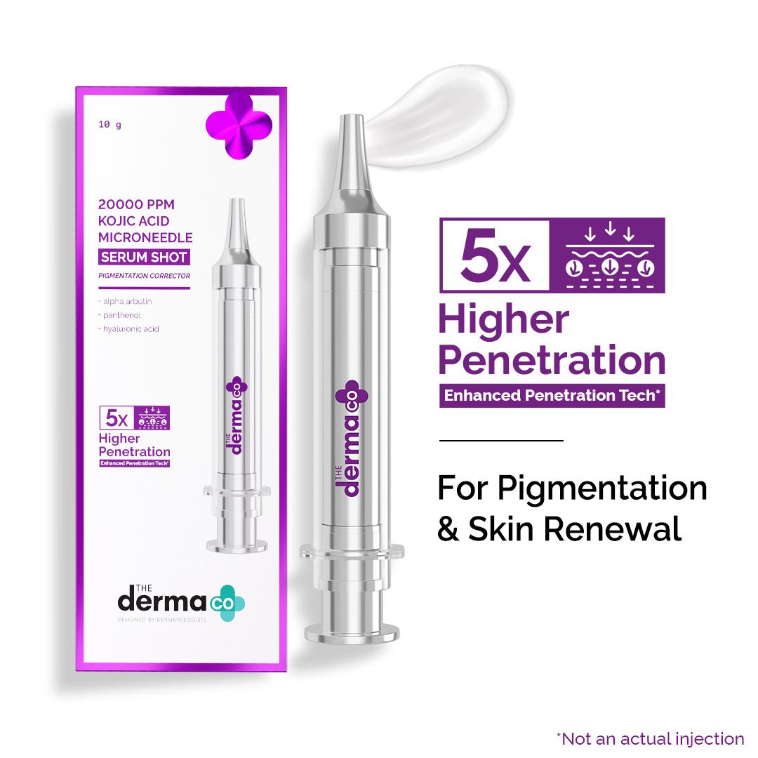 Kojic Acid Melasma Microneedle Serum Shot for Pigmentation