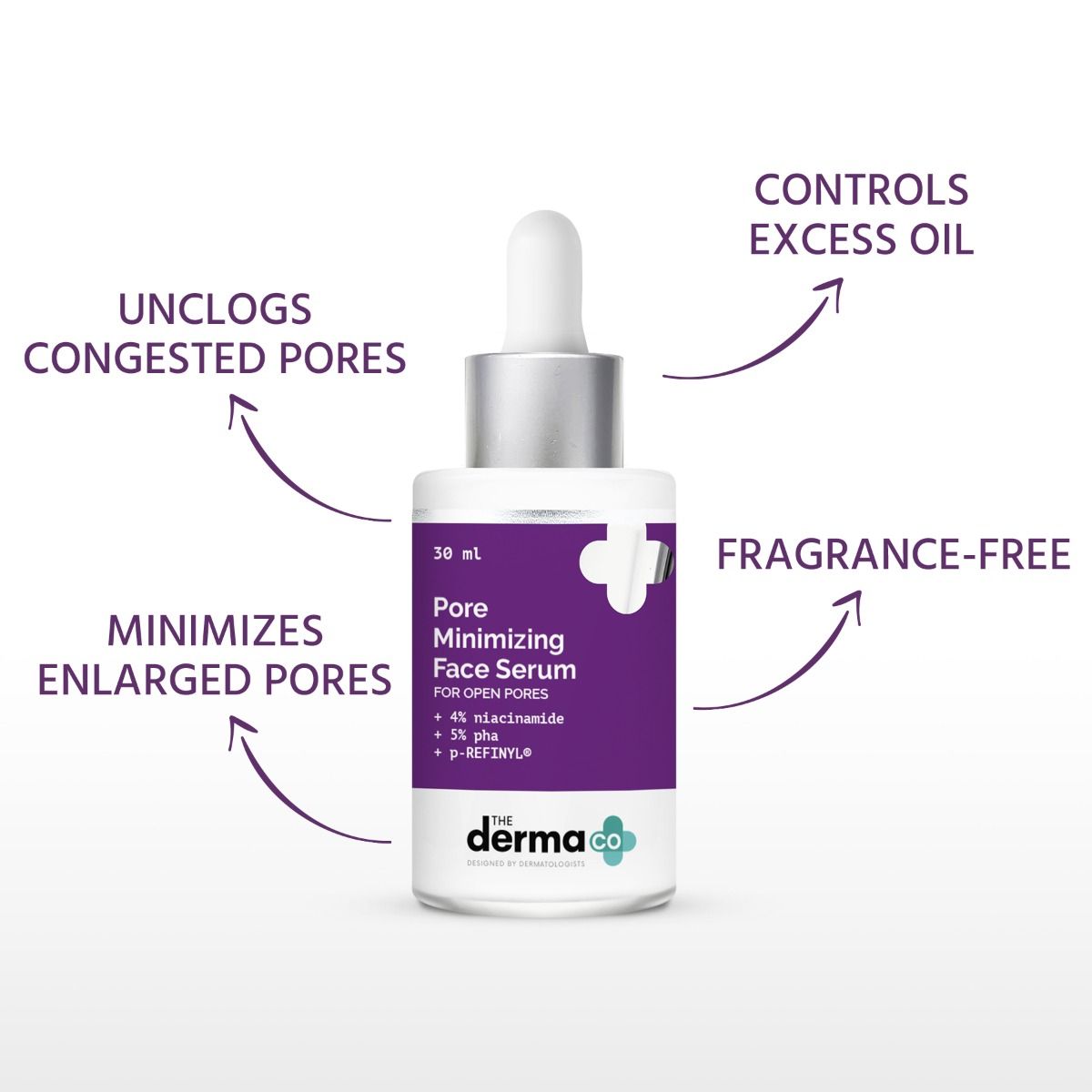 Pore Minimizing Face Serum with 4% Niacinamide, 5% PHA and p-REFINYL® - 30 ml